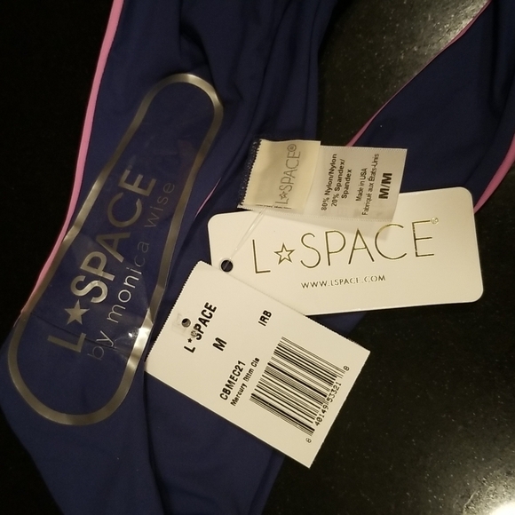 💕L*SPACE💕  Color Block Bikini Set (Ringo Top L + Mercury Classic Bottom M) NWT - Picture 16 of 16